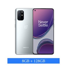 공기계 New Global Rom OnePlus 8T 8 T 8GB 128GB Snapdragon 865 5G Smartphone 120Hz AMOLED Fluid Screen 48MP Quad Cams 4500mAh 65W Warp, 12GB 256GB Sliver 10, Spain