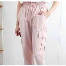바스락 카고 와이드 팬츠 여름 스판 카고