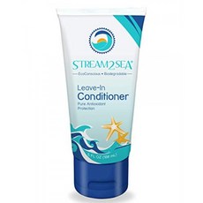 Stream2Sea 리브-인 헤어 컨디셔너는 모발의 탱글을 풀고 수분을 보충합니다 Natural Reef Safe Formula-Sulfate