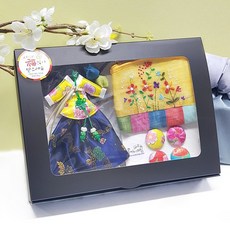 핸드메이드 꽃나비 한복방향제 지갑 자석 선물세트 외국인 선물 한국 전통선물 답례품 명절선물