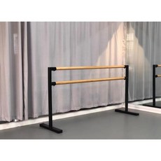 원목 발레바 2단 나무핸들바 발레학원 일체형 스트레칭 발레봉, C.2단 길이  2m 높이 80-105cm, 1개