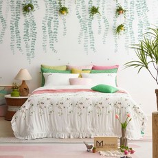 [한정수량] 인디고 텐셀모달 자수 패드세트S/Q/K