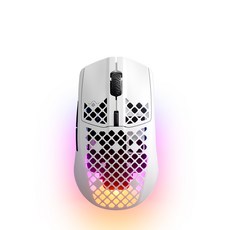 스틸시리즈 초경량 무선 게이밍 마우스 AEROX 3 WIRELESS SNOW M-00019, 혼합색상