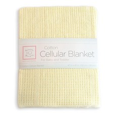 스와들디자인 SwaddleDesigns 아기 셀룰러 담요 119.4 x 119.4cm(47 47인치) 프리미엄 면 파스텔 옐로우, 스와들디자인 SwaddleDesigns 아기 셀룰러 담