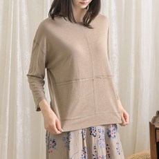 슬라브 절개 코튼 티셔츠