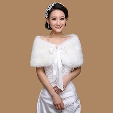 FANSYLI 겨울 밍크 케이프 패션 화이트 블랙 인조밍크 케이프 여성 고급 웨딩드레스 케이프 코트 X2409S2351
