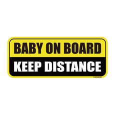 긱베어 베이비온보드 자석 아기가타고있어요 baby in car 베이비인카 반사 탈부착 마그넷 baby on board, 옐로우, 1개 4. 옐로우