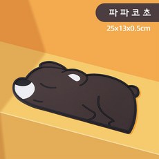 차량용 논슬립패드 미끄럼방지 귀여운 동물패드, 파파초코, 1개