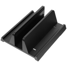 노트북거치대 받침대 스탠드 접이식 수직 태블릿 듀얼 키보드 도크 데스크 랙, 1)Black