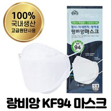 랑비앙마스크 KF94 황사마스크 성인용(대형), 50장