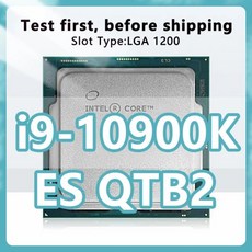 Z490 마더보드용 코어 i9-10900K ES QTB2 CPU 14nm 10 20 스레드 3.3GHz 20MB 95W 세대 프로세서 LG, 한개옵션0 - 10900k