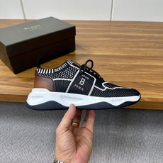 Berluti Shadow 남성 통풍 패션 운동화 블랙 S4918-Z5MJ1