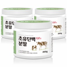 어린이 젖소 초유 단백 분말 단백질 소초유 성인 초유분유 파우더 아이성장 유아단백질 200g 3통, 단일상품, 단일상품