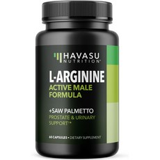엘아르기닌 60정 산화질소부스터 남성용 Arginine 쏘팔메토 하바수, 1병, 1개