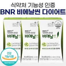 식약처 인증 김희선 비에날씬 유산균 다이어트 bnr17 모유유산균 장건강 체지방감소 비엔알씬 캡슐 영양제 비엔날씬 비앤날 비애날 17, 2개, 60캡슐