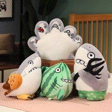 상어인형 키메라 애착 모찌 인형 필로우 샤크 몬스터 베개 쿠션, 4종 1개씩 정품 오리지날, 45-48cm