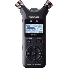 TASCAM (태스컴) DR-07X USB 오디오 인터페이스 탑재 스테레오 리니어 PCM 레코더 핸디 레코더 USB 마이크 Youtube ASMR 2496 고해상도