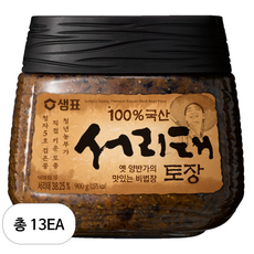 샘표 국산 서리태 토장, 13개, 900g