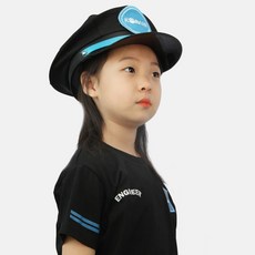 어린이 기관사 라운드 티셔츠 반팔 (신버전) 아동 코스튬 유치원 어린이집 선물 고속철 역활놀이