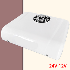 화물차 무시동 에어컨 24V 12V 일체형 트럭 지게차 대형차 천장형 선루프 트레일러, 화이트