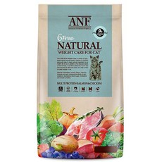 에이엔에프 6Free 웨이트 케어 고양이 사료, 다이어트(체중감소), 2kg, 2개