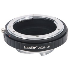 Haoge 렌즈 마운트 어댑터 for Nikon Nikkor AIAISGD 렌즈 to Leica m-mount 카메라 등 m9-p M Monochrom m-e M M. P. m10 M-A, 한개옵션0, 1개