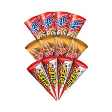 월드콘 바닐라 + 구구콘 + 돼지콘 콘아이스크림 3종 혼합, 1세트, 1.92L