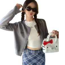 루나모드 리본 청순 가디건 K0082