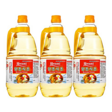 백앤 화미 양조식초, 1.8L, 3개