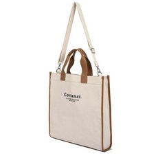 COVERNAT 커버낫 캔버스 토트백 아이보리 CO2204EC02IV