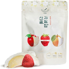 산골 과일참 통째로 과일칩(사과 딸기 배) 10g 3개