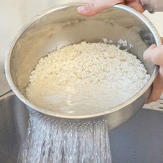 이브리영 304 올스텐 다용도 세척볼 쌀 과일, 1개, 실버