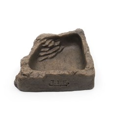 JIF 리얼암석 90도 코너형 물그릇(중), 1개