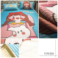 DW 어린이 침대패드 여름패드 캐릭터 통기성패드 유아동 요/매트, 디자인V(1.5m), 1개