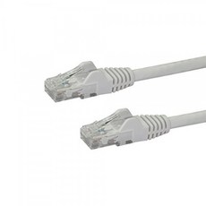 StarTech.com 15ft CAT6 Ethernet Cable - White CAT 6 Gigabit Ethernet Wire -650MH, 단일상품
