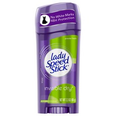 Lady Speed Stick Deodorant 2.3 Ounce Powder Fresh In 레이디 스피드 스틱 데오도란트 2.3온스 파우더 프레쉬 인비시 드라이(68ml)(3팩, 65g, 1개