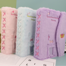 판플리 앨범형 대용량 털 포카바인더 속지 포함, 1개, 스카이