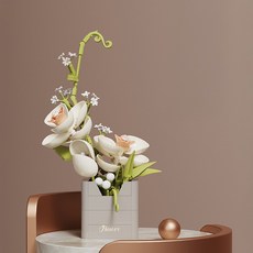 DIY 꽃블럭 플라워 나노블록, 1 오키드(난초Style), 1개 1 오키드(난초Style), 1개