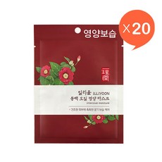 아모레퍼시픽 일리윤 동백 오일 영양 마스크 20개 (촉촉마스크팩), 1매