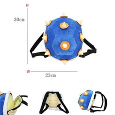 거북이 스쿨백 그린 레드 쉘 보우 봉제 가방 윙 배낭 생일 선물, [01] Ludwig Backpack, 1개