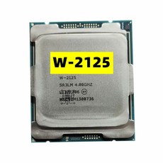 CPU 120W LGA2066 W-2125 8.25MB 스레드 4 프로세서 마더보드용 코어 8 C422 Nm 제온 14 W2125 4.0GHz