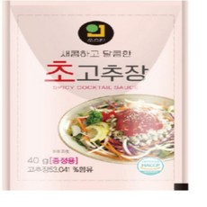 한국소스 새콤 달콤 업소용 일회용 포장용 배달용 증정용 40gx300개입 초고추장