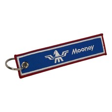 Mooney Pilot Aviation Key Chain - Mooney Aircraft - Woven Cotton Key Tag - Aircraft Airplane Mooney