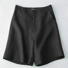린넨반바지 면반바지 마 여자 키작녀 뒷밴딩