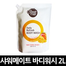 샤워메이트 데일리 리프레시 바디워시 2000ml/무배, 6개, 2000ml