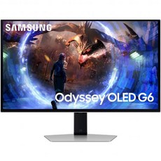 삼성 27인치 오디세이 G6 G60SD 시리즈 OLED 게이밍 모니터 QHD 360Hz 0.03ms 안티글레어 날렵한 메탈 디자인 LS27DG602SNXZA 2024, 27-Inch, Gaming Monitor Only, 1개