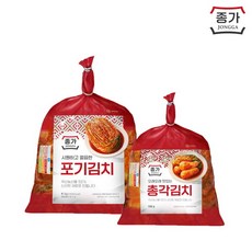 [종가집] (기획)포기김치 4kg+총각김치 900g, 1세트