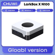 미니컴퓨터 고사양미니PC CHUWI LarkBox X 게임 미니 PC 인텔 N100 UHD 그래픽 12 세대 프로세서 12GB RAM 512GB SSD WiFi 6 데스크탑 컴퓨터