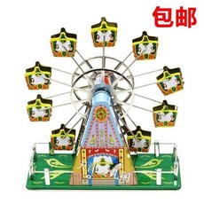 CHINA HB6514앤틱 태엽 틴토이 음악 관람차 키덜트 레트로
