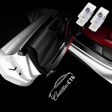 자동차 LED 문짝 웰컴 로고 라이트 캐딜락 SRX XT4 XT5 XT6 ATS XTS CTS CT6 정중 프로젝터 램프 액세서리, 2개, 03 Logo D
